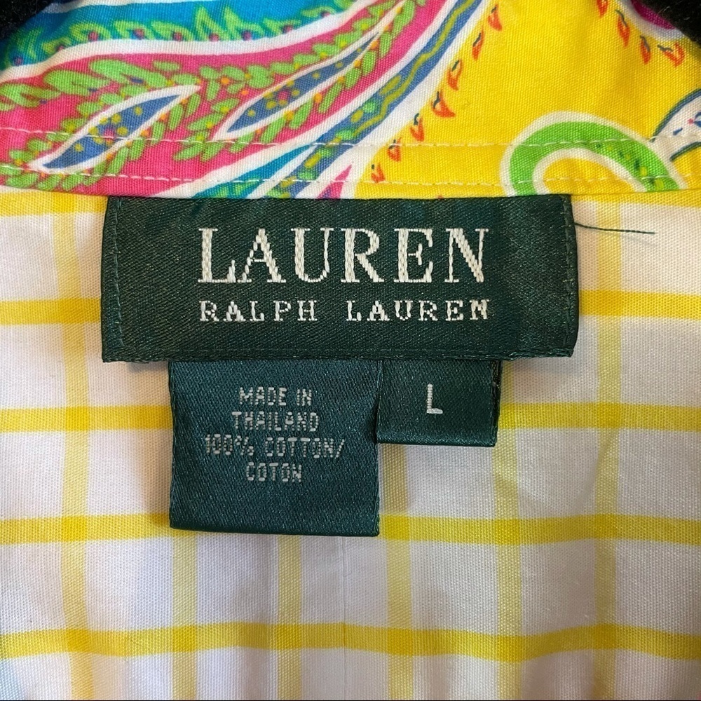 Lauren Ralph Lauren Plaid and Paisley Shirt - Picture 10 of 11